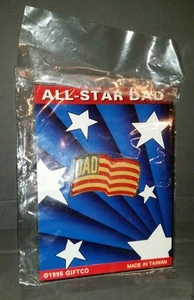 All-Star Dad USA Flagge Pin Rot Weiß Blau - Bild 1 von 4