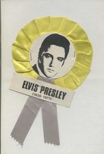 COCCARDA ELVIS PRESLEY 1935-1977