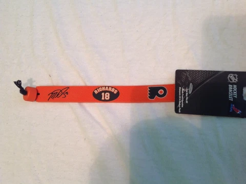 MIKE RICHARDS #18 PHILADELPHIA FLYERS GAMEWEAR ORANGE BRACELET FREE SHIPPING Cover