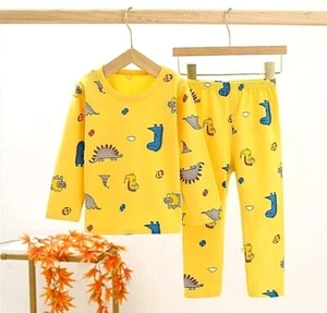 Kids Pajama Set – Long Sleeve Organic Cotton Sleepwear for Boys & Girls (2–5 Y) - Picture 1 of 116