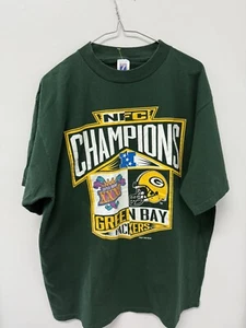 Vintage 1996 Green Bay Packers Super Bowl XXXI Champions T-Shirt Adult XL Logo 7 - Picture 1 of 6