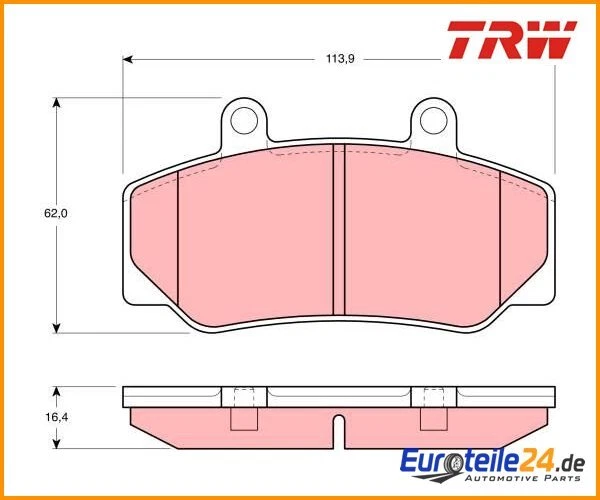 Bremsbelagsatz, Scheibenbremse TRW GDB970 für Volvo 740 940 - Изображение 1 из 1