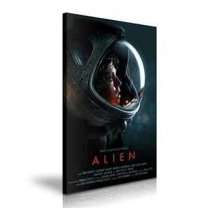 Arte mural impreso en lona de películas de alienígenas ~ 5 tamaños - Imagen 1 de 12