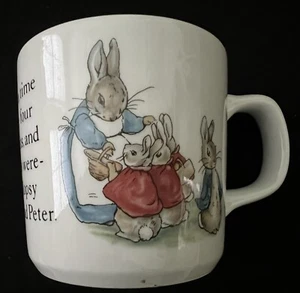 Peter Rabbit Wedgwood Childs Small Cup Beatrix Potter Etruria Barlaston England - Picture 1 of 12