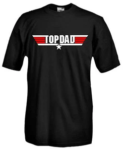 T-shirt J932 Top Dad Idea Regalo Festa del Papà Maglia Top Gun inspired Babbo - Imagen 1 de 3