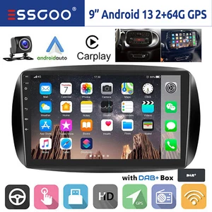Für Smart Forfour Fortwo 453 Autoradio DAB+ 64G Android 13 Carplay GPS Navi +KAM - Bild 1 von 14