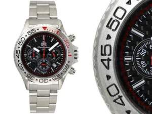 German Combat-Diver Chrono 20bar WR Diver DEEP-SEA T-0110 - Picture 1 of 5