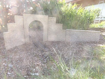 No.2 Tunnelportal  Mauer Beton Gartenbahn Spur G und 1 Wetterfest Frostsicher - Bild 1 von 4