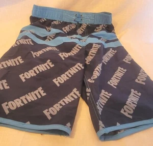 Fortnite Swim Trunks YOUTH L (10/12) Blue/Turquoise dark blue Mesh Lined - Picture 1 of 3