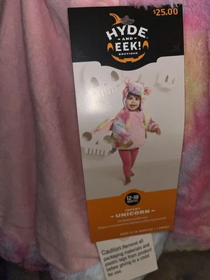 Hyde And Eek Infant Unicorn 12-18 Months Girls Costume Pullover - Image 1 of 3