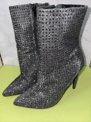 Botas Steve Madden Para Mujer Notables Estrás Punta Talla 6.5 Foto 1 de 4