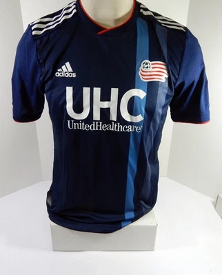 2018 New England Revolution Teal Bunbury #10 Game Used Signed Navy Jersey 3 - Image 1 of 4