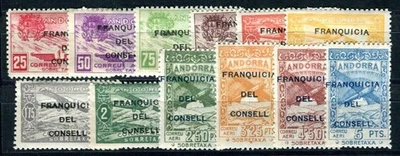 ESPAÑA ANDORRA 1932 XIII-XXIV ** SIN FIJASELLOS IMPECABLE SIN GASTAR (F4462 - Imagen 1 de 2
