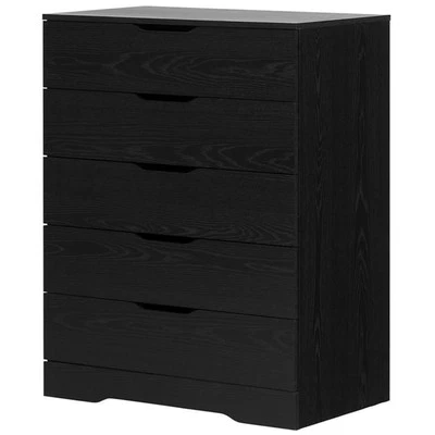 South Shore Holland 5 Drawer Chest in Black Oak - Image 1 of 4