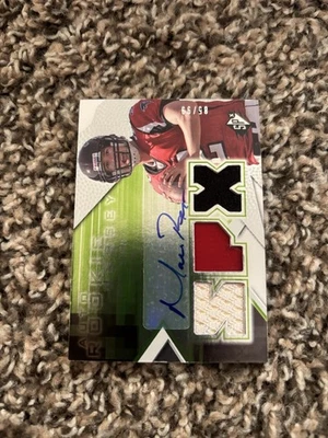 2008 SPx Auto Rookie Jersey Green /99 Matt Ryan #185 Rookie Auto RC - Image 1 of 3