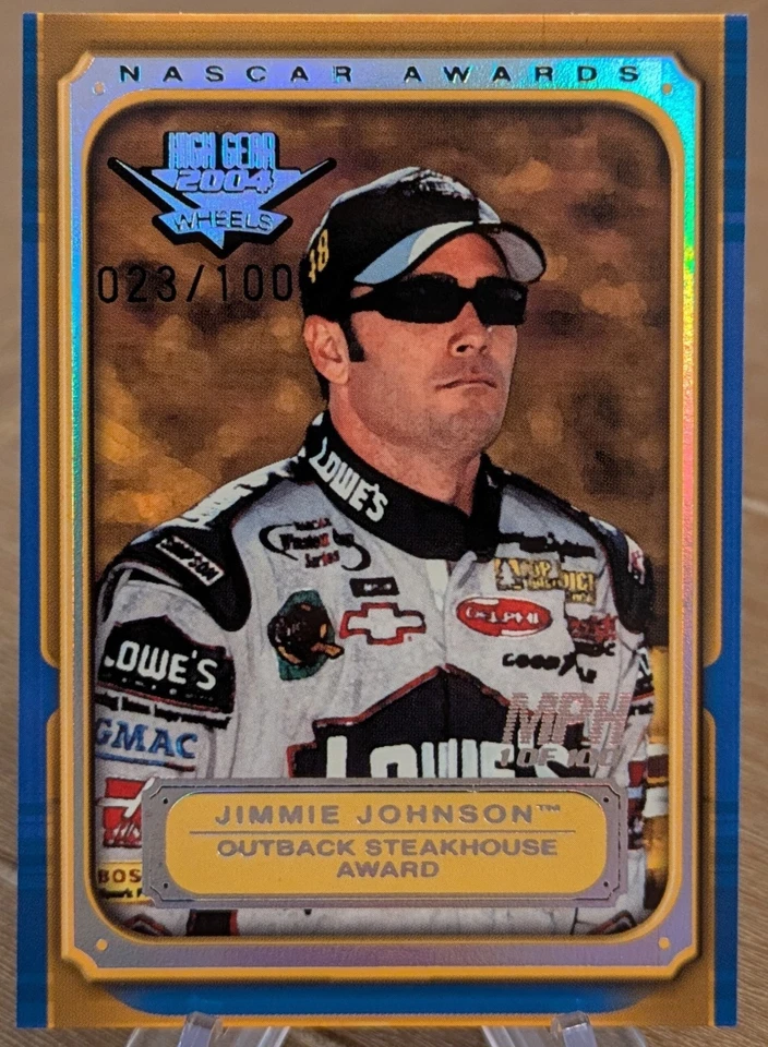 2004 Wheels High Gear NASCAR Awards MPH Holo Silver SP 28/100 Jimmie Johnson - Image 1 of 1