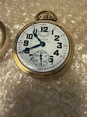 1928 Waltham вверх/вниз Vanguard 23 драгоценности 16с железной дороги карманные часы Mod 1908 работает! - Изображение 1 из 4