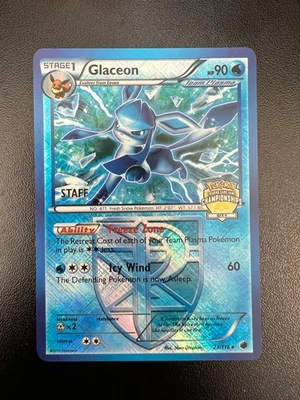 Pokemon Glaceon 23/116 City Championships STAFF Promo Holofoil NM!! - Image 1 of 4