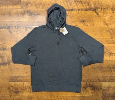 Sudadera con capucha Farherty para hombre 100 % algodón orgánico grafito talla grande NUEVA Foto 1 de 4