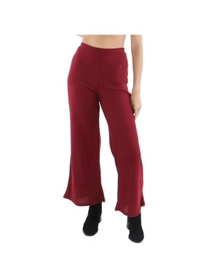 Pantalones de pierna ancha CASI FAMOSOS rojos cintura elástica M Foto 1 de 4