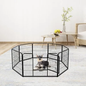 Dog Playpen with Door Pet Fence 8/16 Panel Puppy Cage Small Pet Animals Indoor - Picture 1 of 34