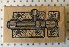 Door Lick-wood Rubber Stamp-junk Journaling-tags-mixed Media-too Much Fun {5007h