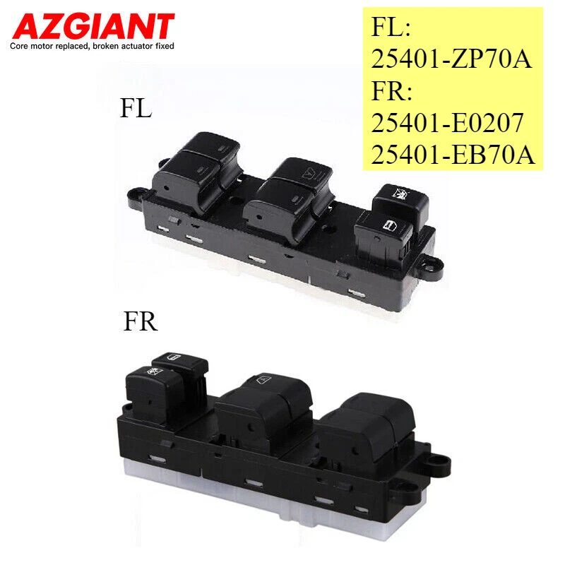 Interruptor de ventana eléctrica del lado del conductor delantero izquierdo/derecho para Nissan Xterra/Sentra Foto 1 de 1