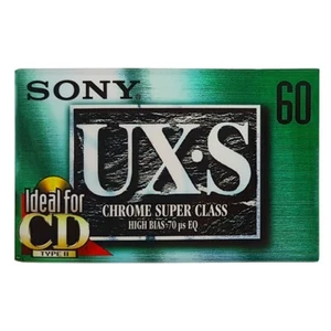 2 X SONY UX-S 60 TYPE II (CHROME SUPER CLASS) Cassette Audio/Blank Tape Neuf New - Photo 1/2