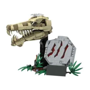 Dinosaures Fossils Building Blocks Sets Jurassiced Movie T. Rex Skull Model Toys - Picture 1 of 6