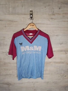Camiseta deportiva de fútbol americano Erima pequeña años 80 azul claret semiprofesional de colección para hombre SRA - Imagen 1 de 5