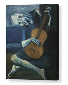 Pablo Picasso,The Old Guitarist, Canvas Box Art/ Print A4, A3, A2, A1 + - Picture 1 of 5