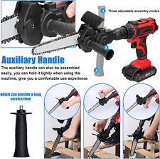 UK Electric Drill Modified To Electric Chainsaw Saw Power Tool Attachment 6 Inch