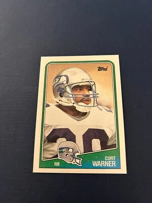 1988 Topps Football Curt Warner #132 Set Break NM - Image 1 of 2
