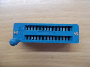 2x 20pin ZIF socket for DIL ICs Textool 0.3" Zero Insertion Force narrow DIP - Picture 1 of 4