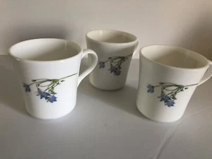 Corning Coffee Cups (3) Blue Dusk Discontinued Pattern - Picture 1 of 6