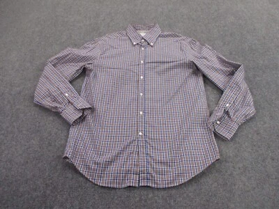 Brunello Cucinelli Shirt Men 41 L Basic Fit Plaid Dress Business Preppy designer - Image 1 of 4