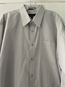 Daniel Ellissa Men's Size 18.5 XL Beige Dress Shirt With Convertible Cuffs - Picture 1 of 7