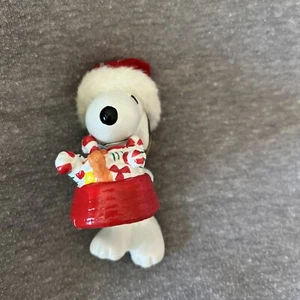 Vintage Snoopy Claus has a gift for you Weihnachtsschmuck Peanuts UFS Hundenapf - Bild 1 von 8