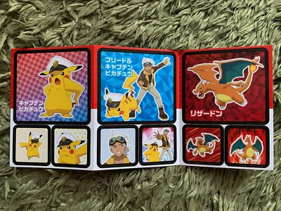Charizard Captain Pikachu Pokemon Seal Sticker Japanese Rare Korisu - Image 1 of 4