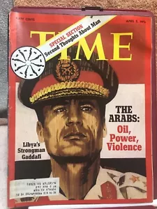 Time Magazine April 2 1973 Libya's Stongman Gaddafi - Foto 1 di 1