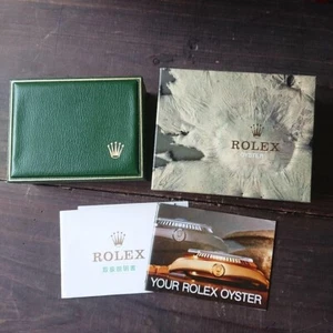 ROLEX grüne Uhrenbox Gehäuse 11.00.01 Holz Leder Vintage - Bild 1 von 10