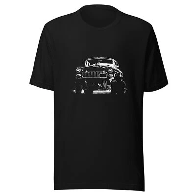 Camisa de coche clásico con Chevy Gasser 1955 - coche de carreras de los años 50 y 60 Foto 1 de 4