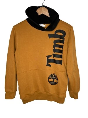Timberland Sudadera con Capucha Pullover Juvenil L 14/16 Dorado Profundo Con Bolsillos con Capucha Negros Foto 1 de 4