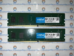 "Lot of 2" Crucial CT8G4DFRA32A.M4FEA 16GB Total (8GBx2) DDR4-3200 UDIMM TESTED! - Picture 1 of 1