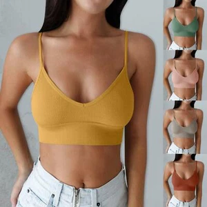 Open Back Bra Seamless Brassiere Comfortable Top Women Wirefree Low Back Lingeri - Picture 1 of 18