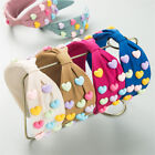 Color Fabric Wide-Brimmed Hair Ornament Love Headband Candy Multi-Color Cute