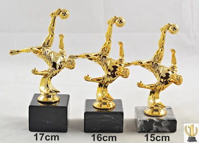 EIGENMARKE Fussball - Fußball Trophäe / Pokal 3er set oder einzeln incl. Beschriftung