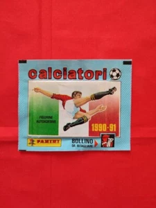 SEALED PACKET BUSTINA SIGILLATA FIGURINE CALCIATORI PANINI 1990-91 SENZA PREZZO - Picture 1 of 2