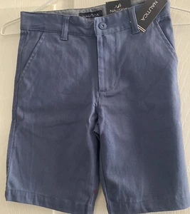 Nautica Deck Shorts Strech- Flat Front- Soft Twill-Size 7-New With Tags - Picture 1 of 5