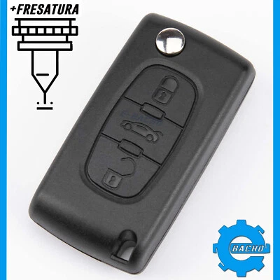 B1 PARTS CHIAVE GUSCIO ADATTO A CITROEN C2 C3 C4 C5 BERLINGO JUMPER JUMPY SAXO+ FRESATURA